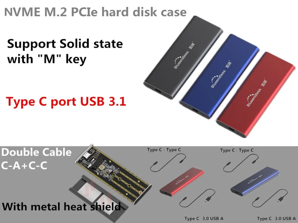 Прямая поставка blueendless алюминиевый чехол USB 2,0 для SATA 2," hdd чехол s hdd высокоскоростной жесткий диск для хранения жесткий ящик корпуса для HDD U25YA
