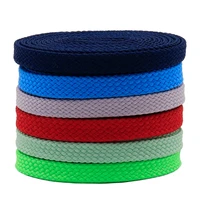 60 180cm eco friendly polyester 5mm pro shoelaces 6 colors clothing colorful solid premium cords for designer shoes 1970s af1