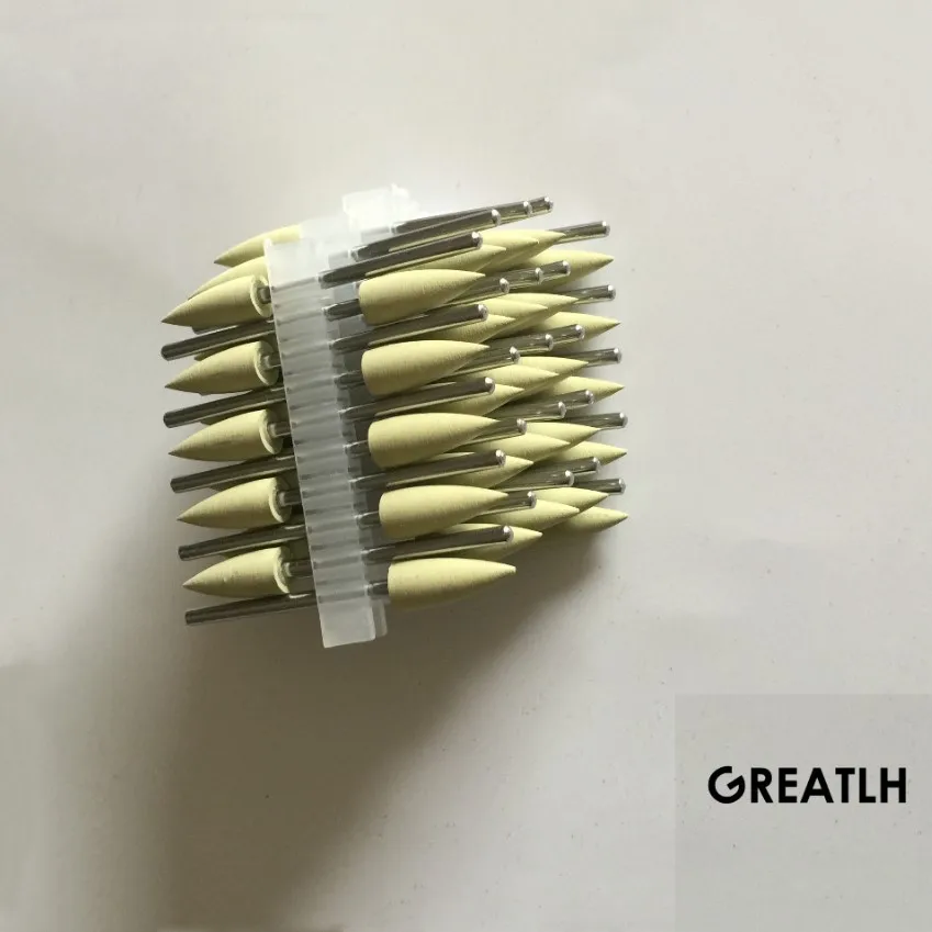 Желтая стоматологическая силиконовая резина полировальные инструменты для