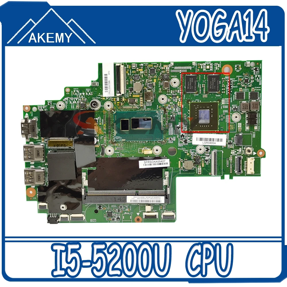 

13323-2 для Lenovo Thinkpad S3 YOGA14 Материнская плата ноутбука FRU 00UP311 448.01127.0021 100% тестирование Быстрая доставка с I5-5200U