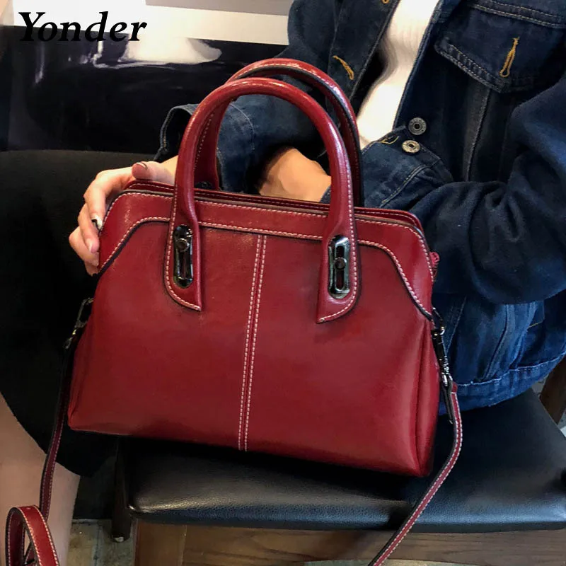 Yonder, бренд, модная женская сумка из натуральной кожи на плечо, женские роскошные сумки, женские сумки высокого качества, сумки-мессенджеры, черные/красные