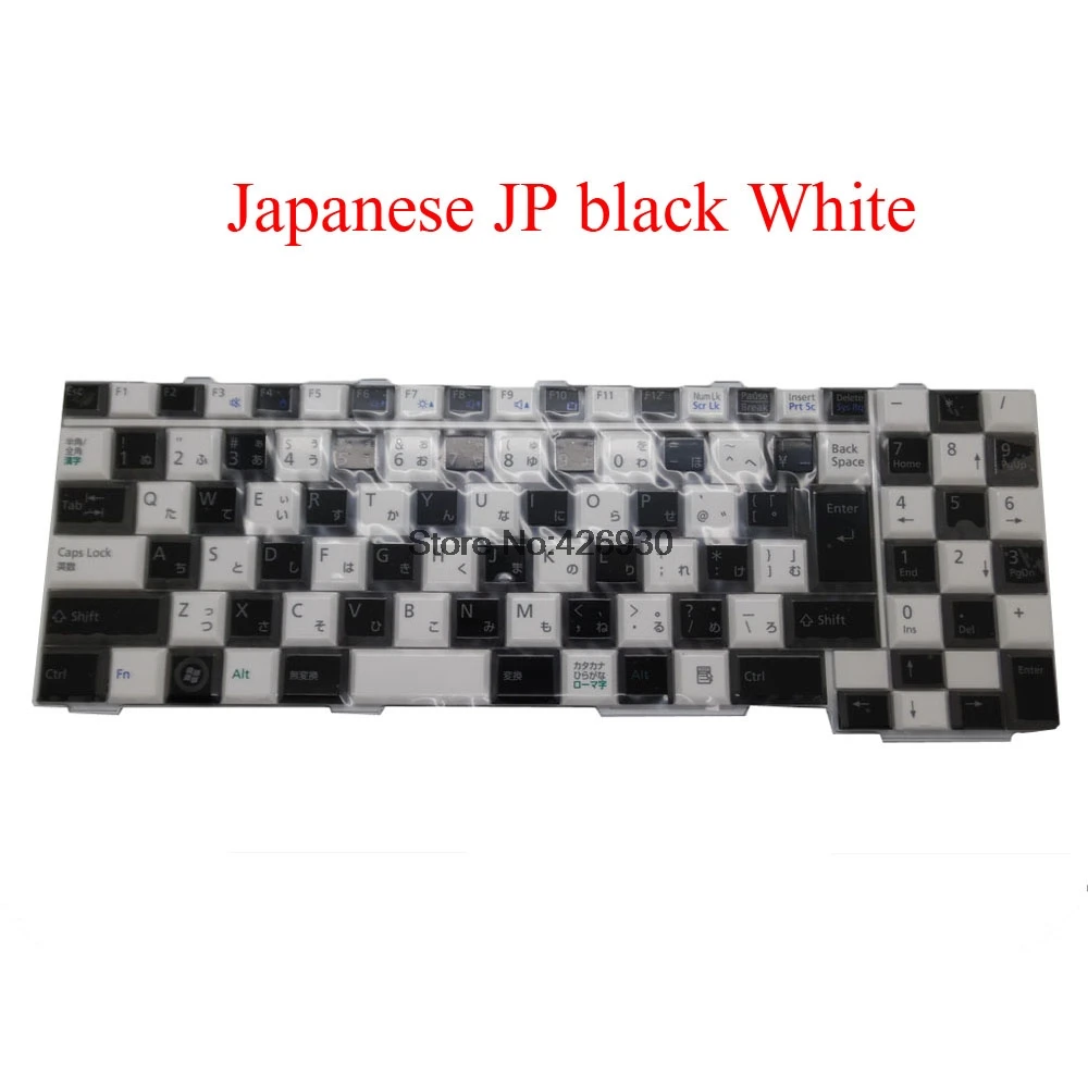 

Laptop Keyboard For Fujitsu For FMV-BIBLO AH550 NF/E50WG CP439024-01 MP-08F90J06D852 Japanese JP JA black White new