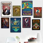 Плакаты и принты Grateful Dead Band в скандинавском стиле, настенная живопись, настенные картины для декора гостиной