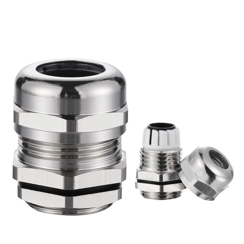 All Sizes Nickel Brass Cable Glands Waterproof Connector electrical IP68 entry electric gland threaded joint for 3-44mm |
