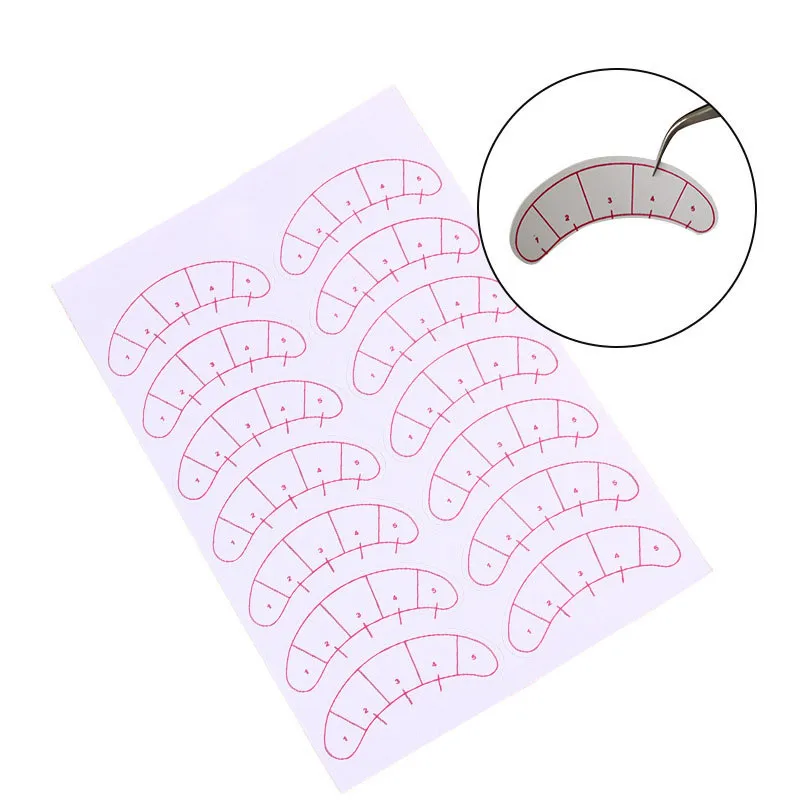 7 накладные ресницы стикер Бумажные патчи под глаза подушечки для ресниц