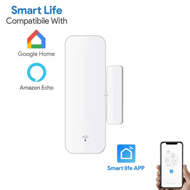 

MEAKISS Wifi smart Door window Sensor APP tuya Smart Life remote control Security monitoring notification