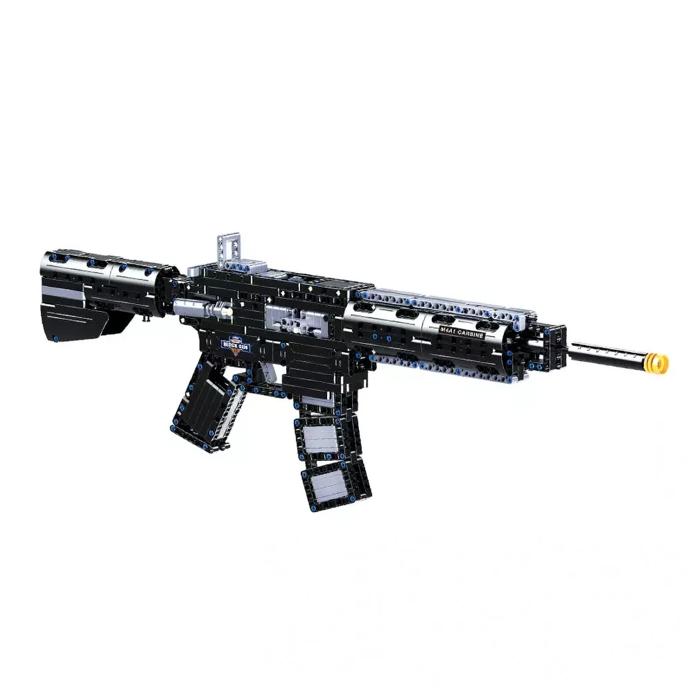 Пистолет конструктор Ak47 M1A1 MP5 Desert Eagle военные наборы сделай сам Детский