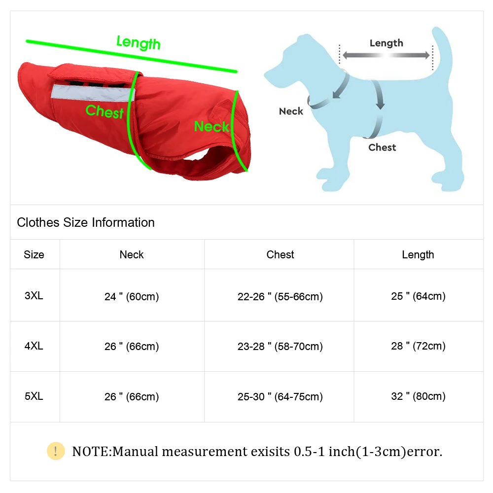 

Waterproof Dog Winter Coat Warm Big Dog Jacket Vest Pet Clothes For Medium Large Dogs Husky Labrador Outfit Pets Clothing Perro
