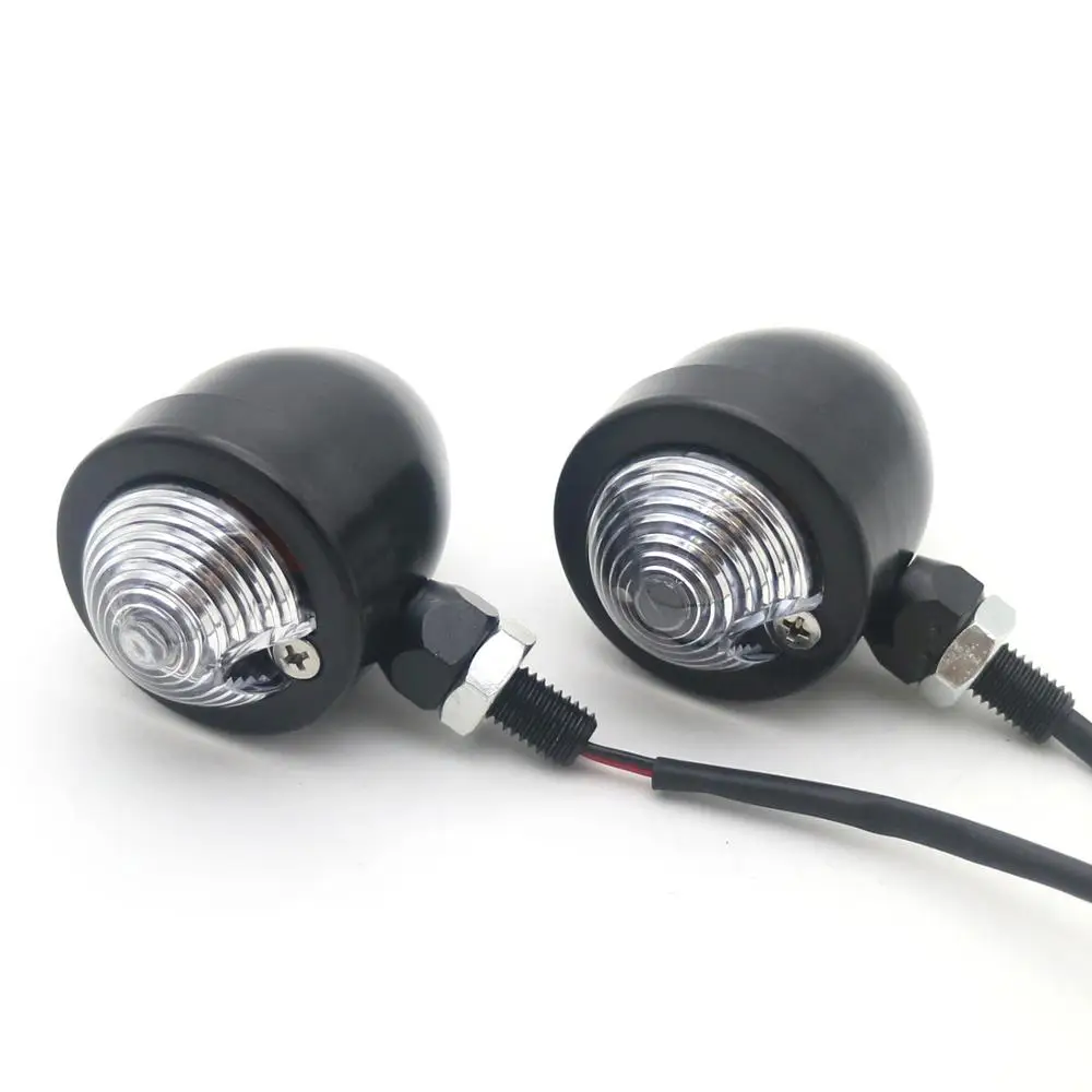 Универсальный сигнал поворота мотоцикла Черная Металлическая лампа с