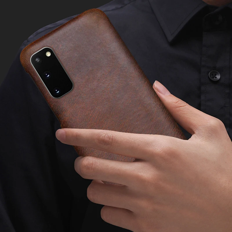 genuine leather phone case for samsung galaxy note 10 9 8 s21 ultra s21 s10e s8 s9 plus a71 a50 a51 a70 a10 a30 a51 leather case free global shipping