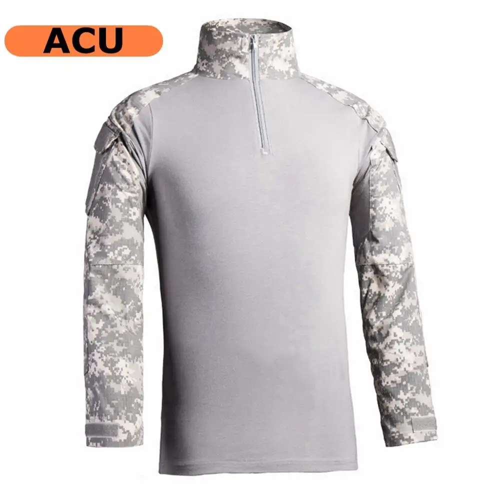 Тактическая одежда брюки рубашка с наколенниками налокотники армейский