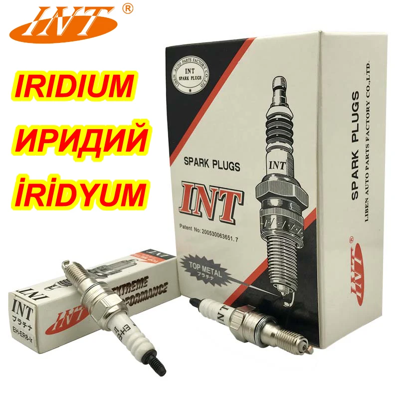 10 шт. INT IRIDIUM Свеча зажигания 8 мм EH-ER8-IR RVF400/VFR400R/VFR30/RVF35 6868 ER9EHIX 5869 ER9EH BUJIA IY27 ER8EH ER8EHIX 4185