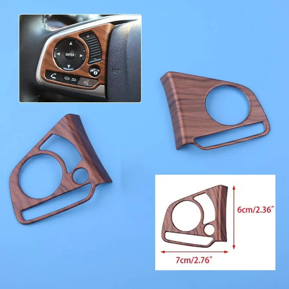Накладка на руль из персикового дерева 2 шт. накладка кнопка для ключа рамка