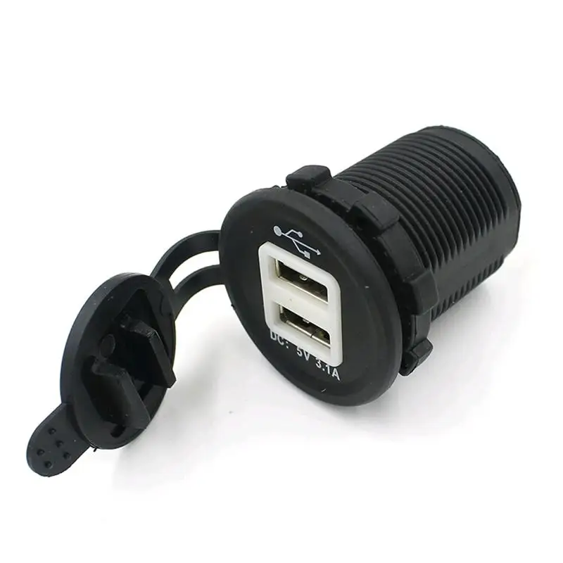 1 VORCOOL 12-24 В Авто Лодка Караван прикуриватель и двойной USB адаптер питания зарядное устройство и светодиодный цифровой вольтметр комбо - Название цвета: 1