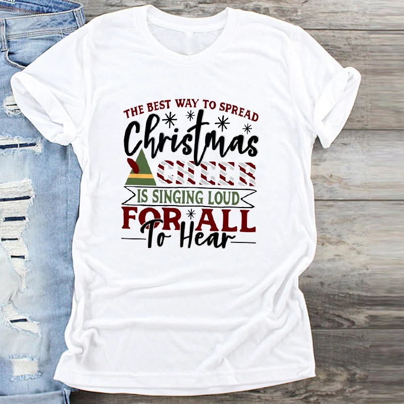 Новогодняя футболка с изображением печенья, Рождественская футболка с графикой Tumblr, женские футболки, футболки с принтом, модные женские футболки