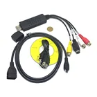 Конвертер Micro USB type B + Usb 2.0 to RCAS-video плата видеозахвата TV DVD VHS AV аудио для оцифровки видеокассет easycap