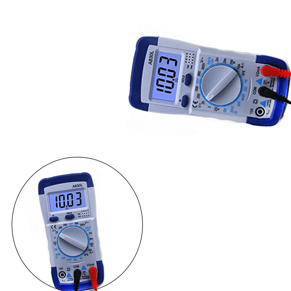 Цифровой мультиметр с ЖК дисплеем вольтметр амперметр постоянного и переменного