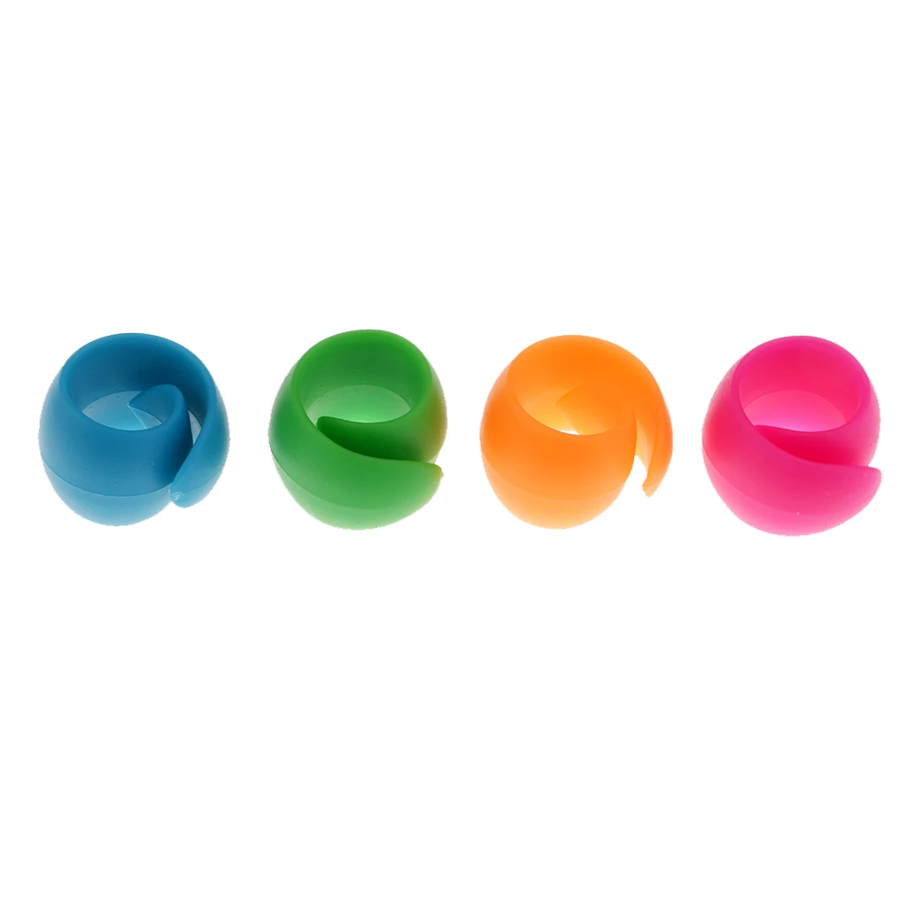 

4pcs Mixed Colors Silicone Bobbin Holders Clips Clamps Thread Spool Huggers