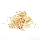 100 шт. пружинный щуп давления Pogo штифты R75-3S игольчатая трубка диаметром 1,32 мм длина 17,2 мм Золотой наперсток для проводящих Тестовых Инструментов