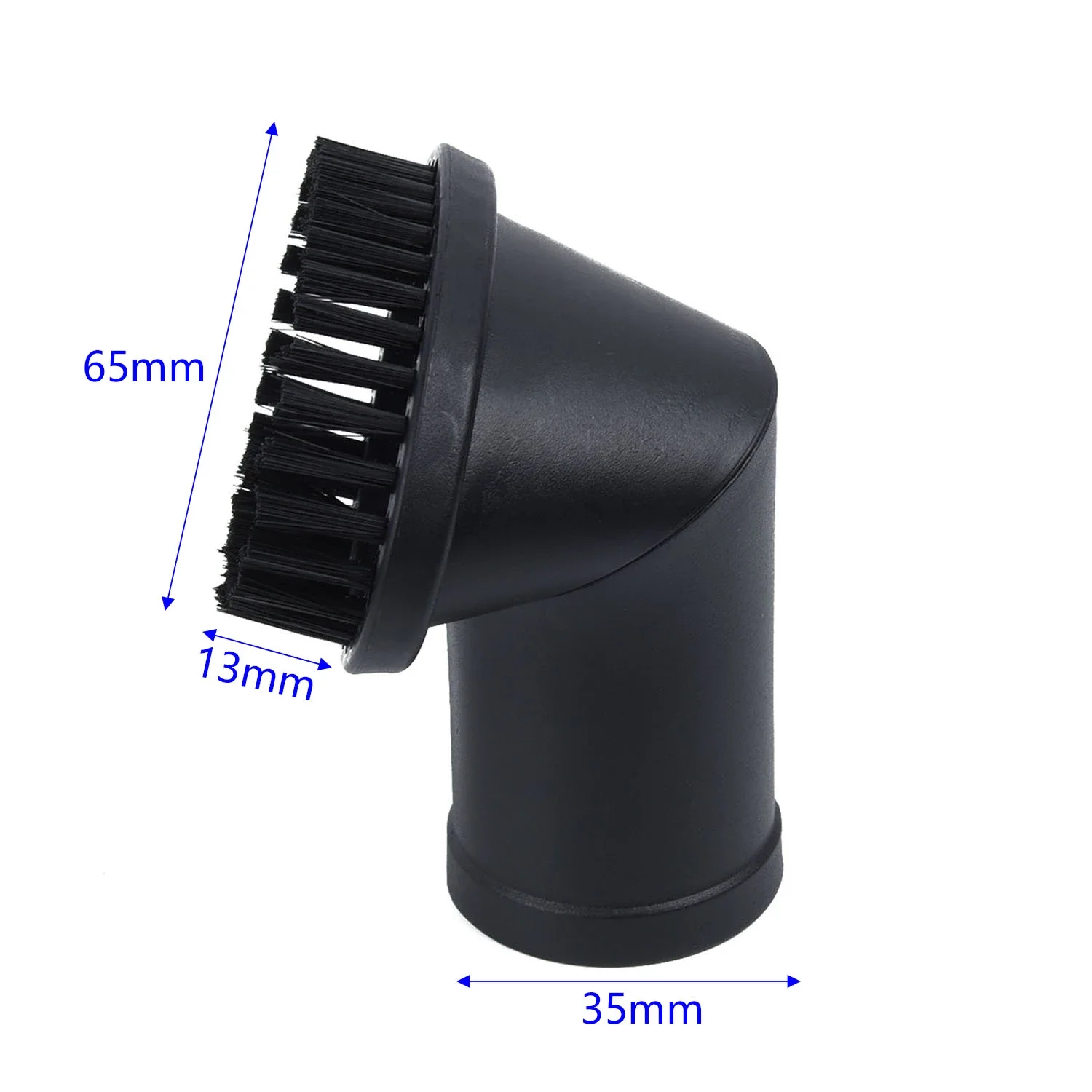 

2 Pack Black Vacuum Cleaner Attachment Round Dust Brush Bristle Brush Head 35mm