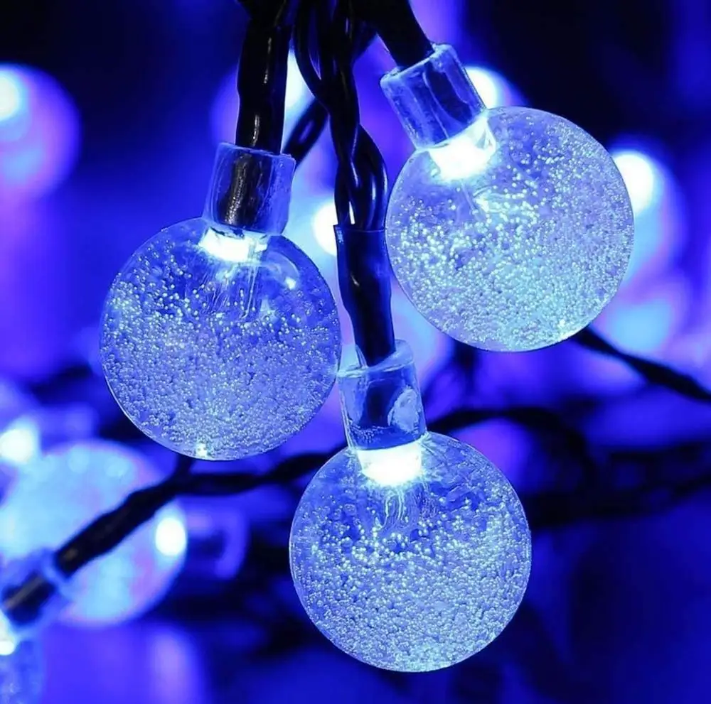 

Light Led Solar 20/50 LEDS Crystal Ball 5M/7M LED String Fairy Lights Solar Garlands Garden Outdoor Christmas Holiday Decor