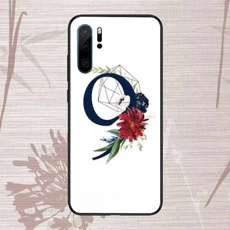 

Cute cartoon alphabet flowers Phone Case For Huawei P20 P30 P40 lite Pro P Smart 2019 Mate 10 20 Lite Pro Nova 5t