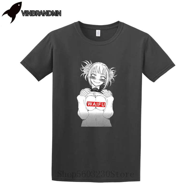 Футболки Ahegao Himiko футболка с рисунком груди официанта аниме Забавные футболки