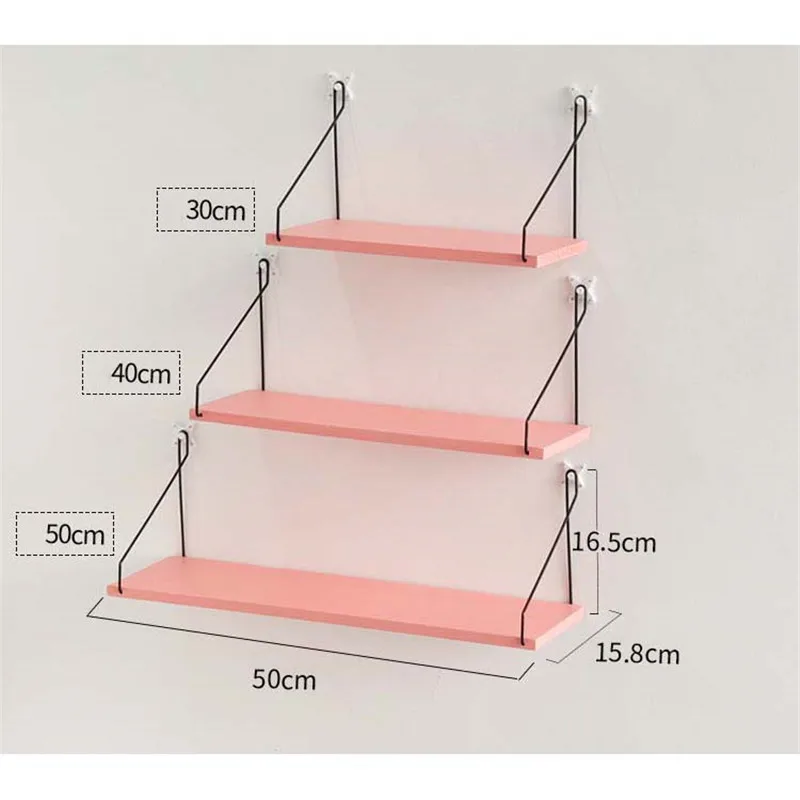 Железная деревянная декоративная настенная полка стеллаж для хранения кухни