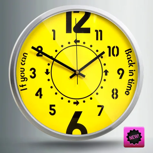 Часы настенные против часовой стрелки 12 дюймов | Дом и сад