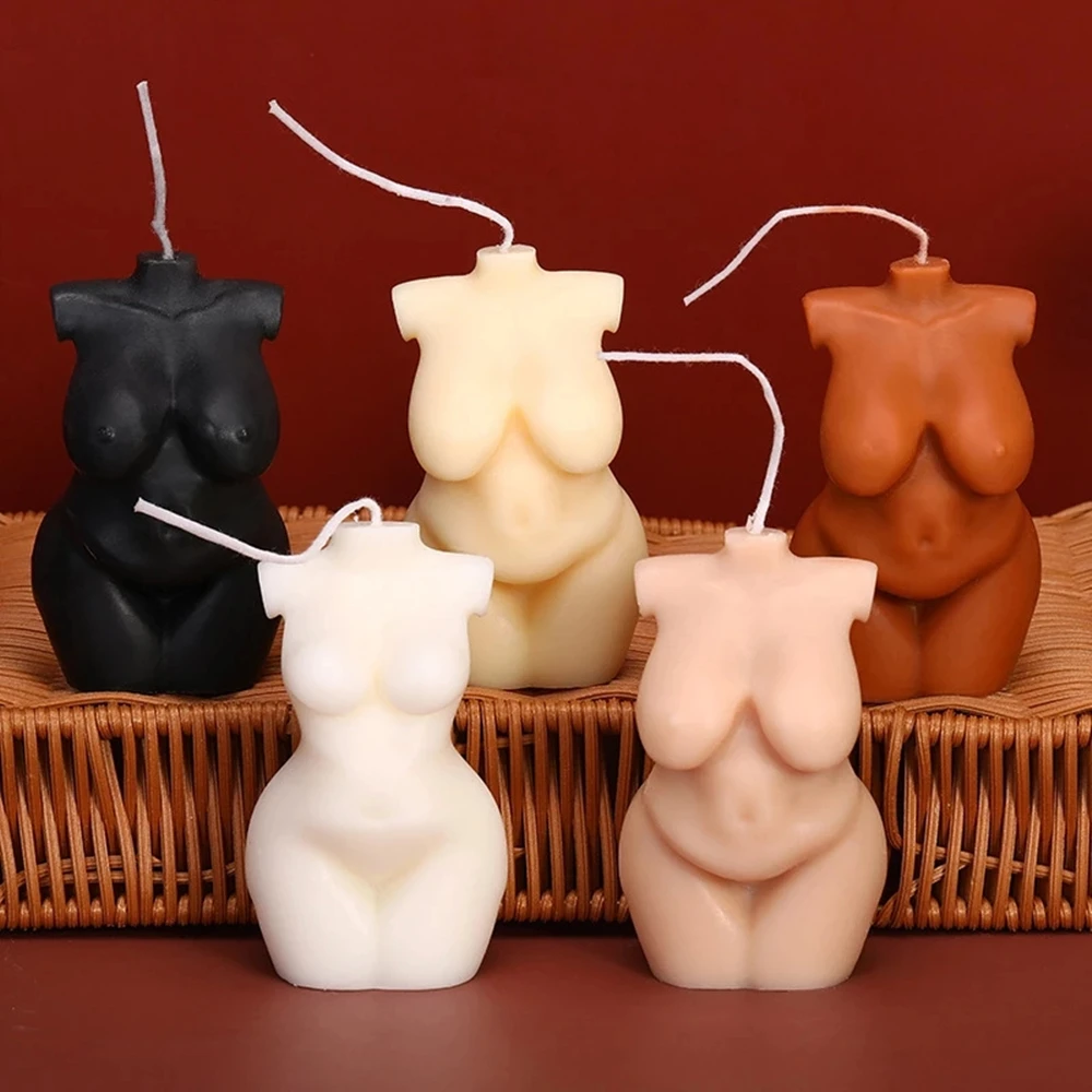 

Modern Art Semi-Nude Body Candle Internet Celebrity Same Style Interior Home Decorative Crafts Fat Woman Candle Soy Candles