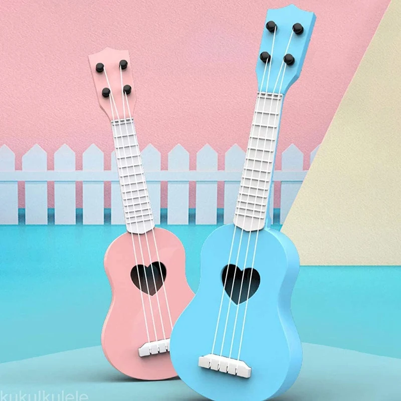 Ukelele de juguete ukelele para principiantes ukelele guitarra para ni&ntilde;os instrumento Musical de juguete educativo Mini ukelele lindo-5