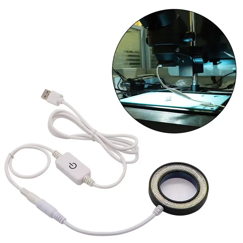 

High Quality 2 in1 Mini Microscope LED Light Source Dustproof Mirror SUNSHINE SS-033C For Phone BGA Repair USB Adjustabl