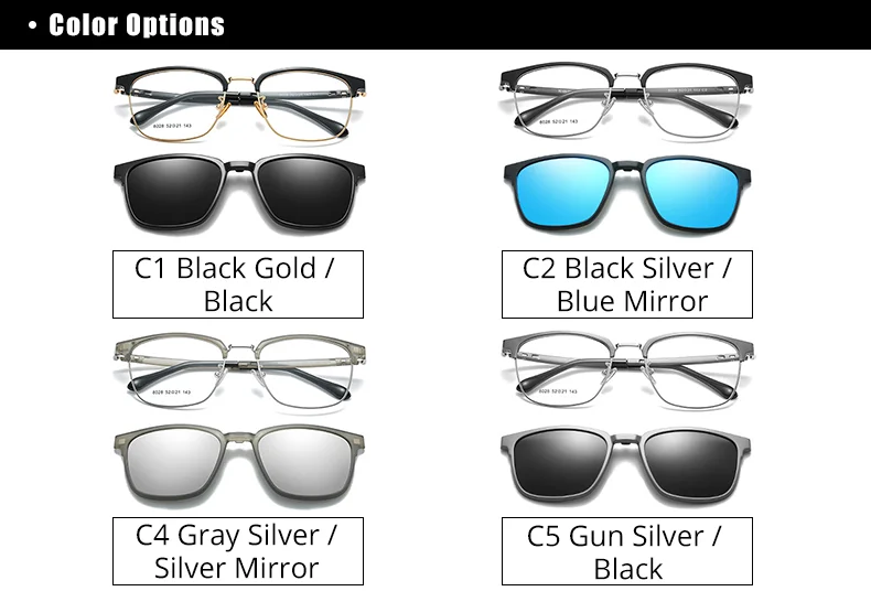 Ralferty 2 в 1 многофункциональная оптическая оправа поляризованные магнитные мужские и женские солнечные очки с клипсой на квадратной оправе Z8028