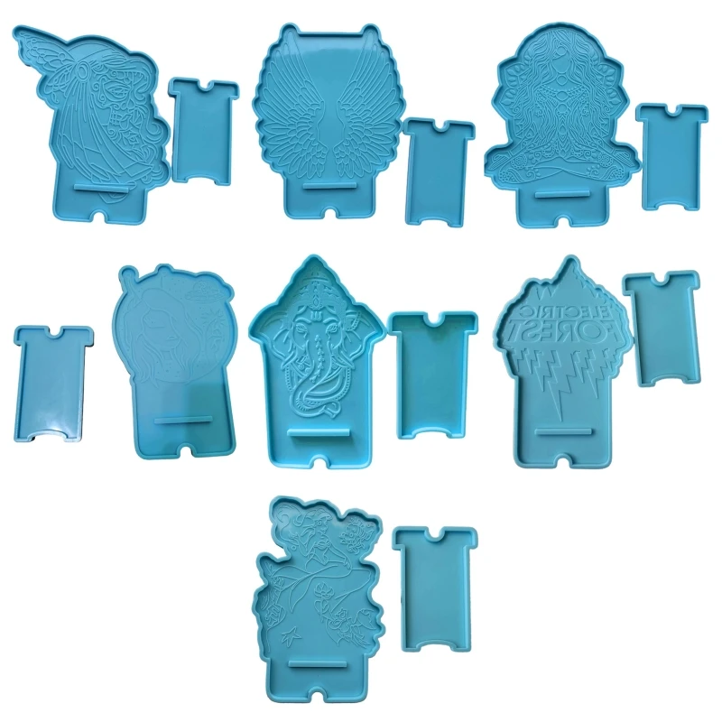 

1 Set DIY Mobile Phone Stand Epoxy Resin Mold Cellphone Holder Silicone Mould