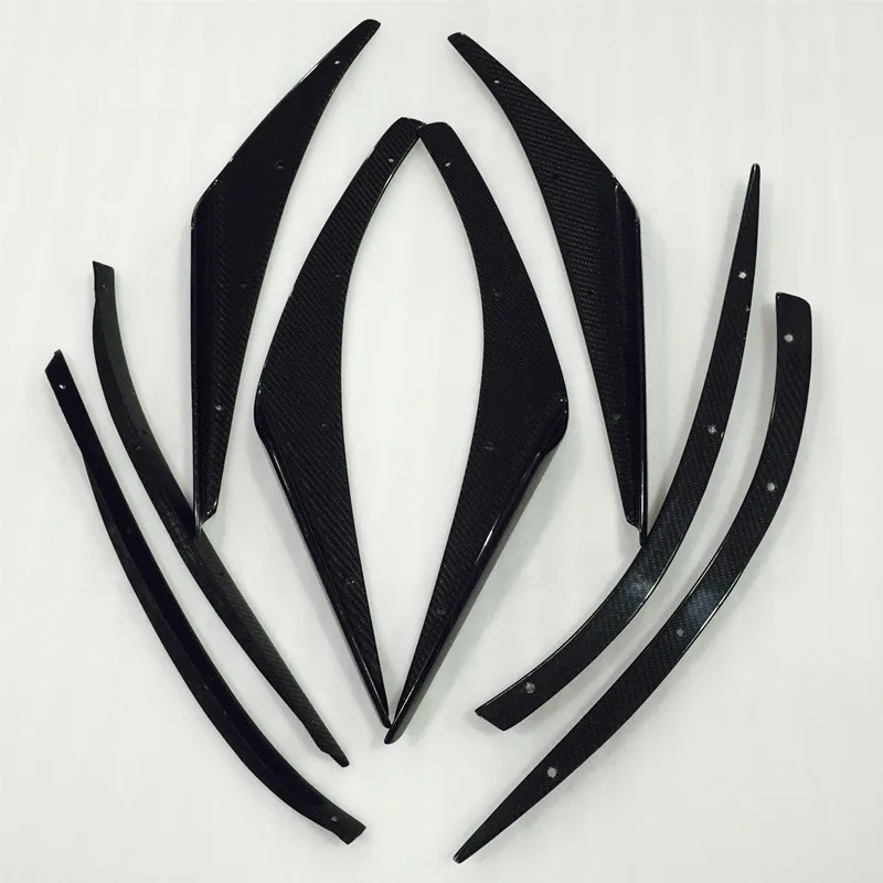 For Impreza 10th GR GV STI varis style carbon fiber front bumper canards |