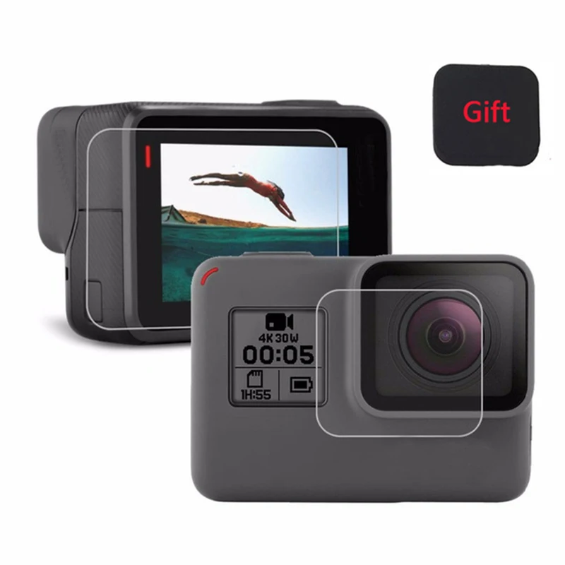 Gopro Sport Camera Film LCD HD Screen Protector Dustproof Protective film For GoPro HERO 7 6 5 Action Accessories | Электроника