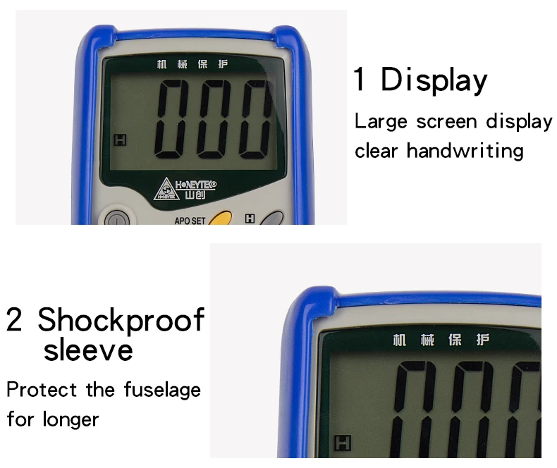 HONEYTEK Цифровой мультиметр DT9208A AC DC LCD Дисплей электрический портативный Вольтметр Амперметр Ом постоянной ёмкости, универсальный конденсатор тестер цифровой измеритель мощности