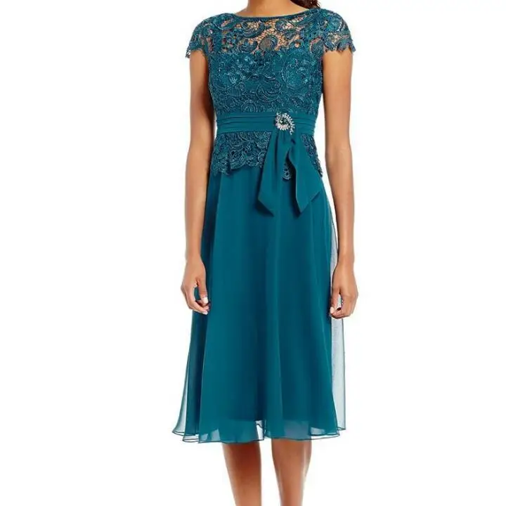 

Women Vintage Floral Lace Cocktail Formal Swing Midi Dress Bride Mother Dresses Elegant Casual Wedding Guest Plus Size