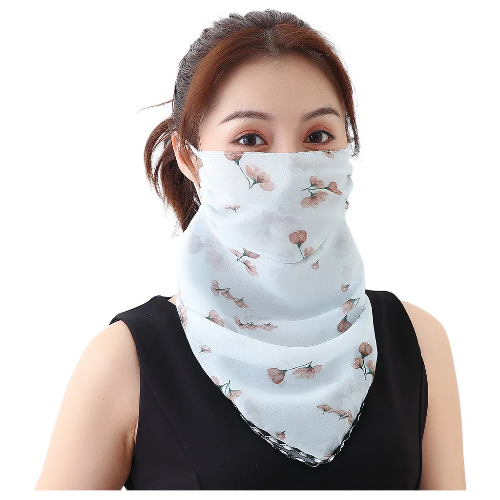 Женская маска для рта легкая лица шарф защиты от солнца уличные маски верховой