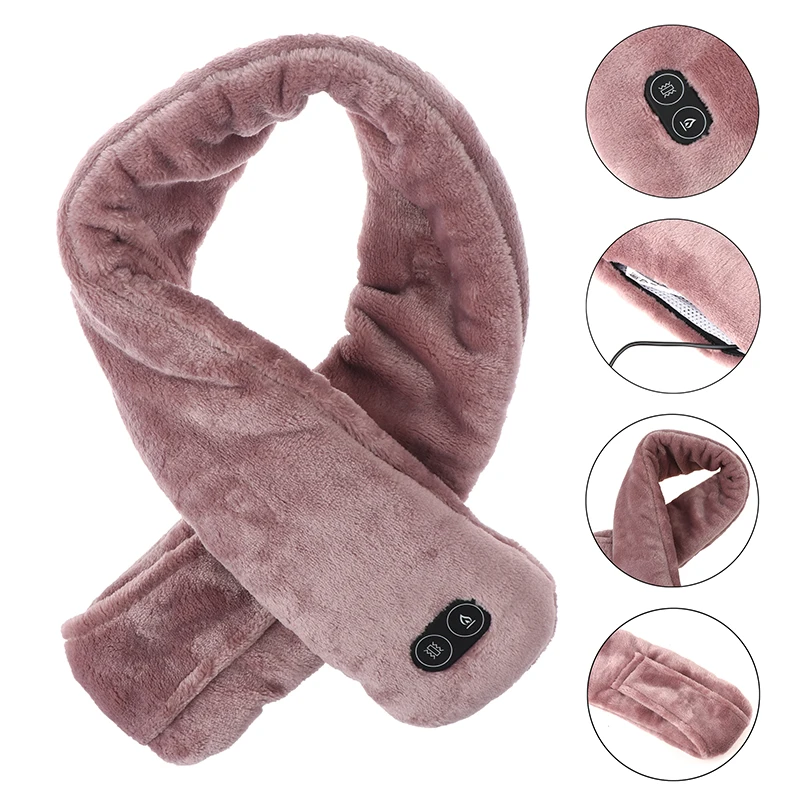 

Winter Scarf Heated Scarf Women Heating Scarf Couple Scarf Neckerchief Plush Collar Scarves