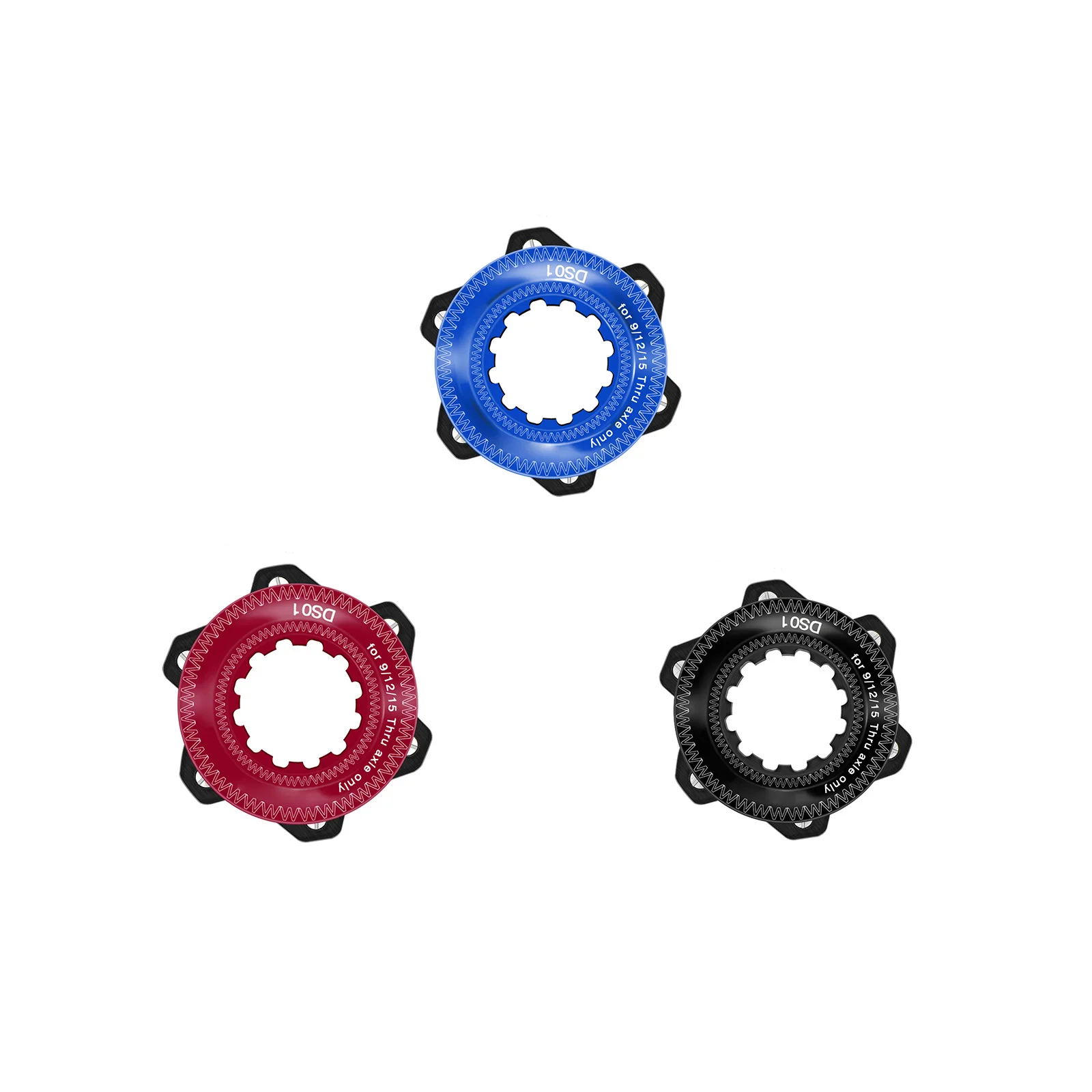 Central Lock Adapter Aluminum Alloy Durable Anodizing Compact Easy Installation Anti-Rust Locked Hub To Six-Bolt Brake | Спорт и