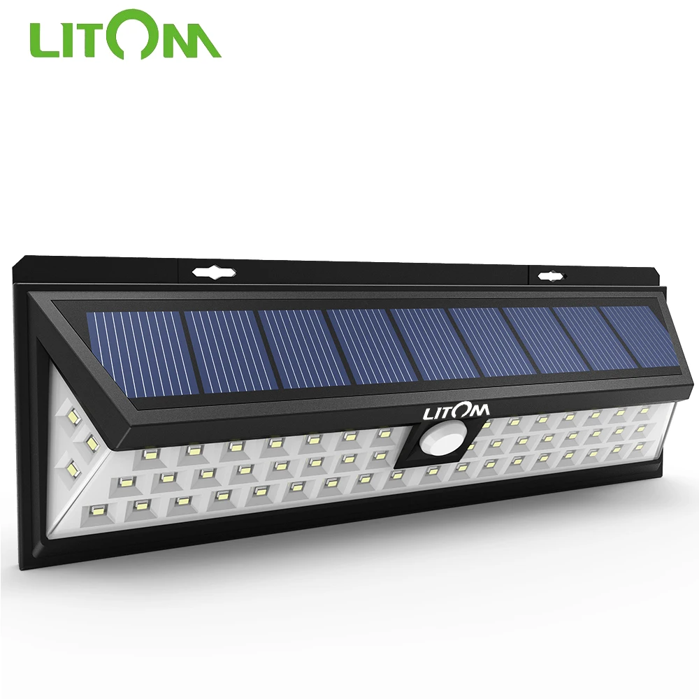 LITOM CD020 54 светодиодный Ночной светильник IP65 Водонепроницаемый солнечный s широкий