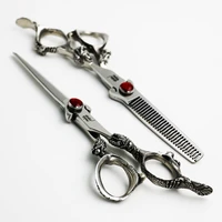 6 inch professional pet scissors dog grooming cuttingthinning shears kit for animals hair scissors japan440c dragon handle