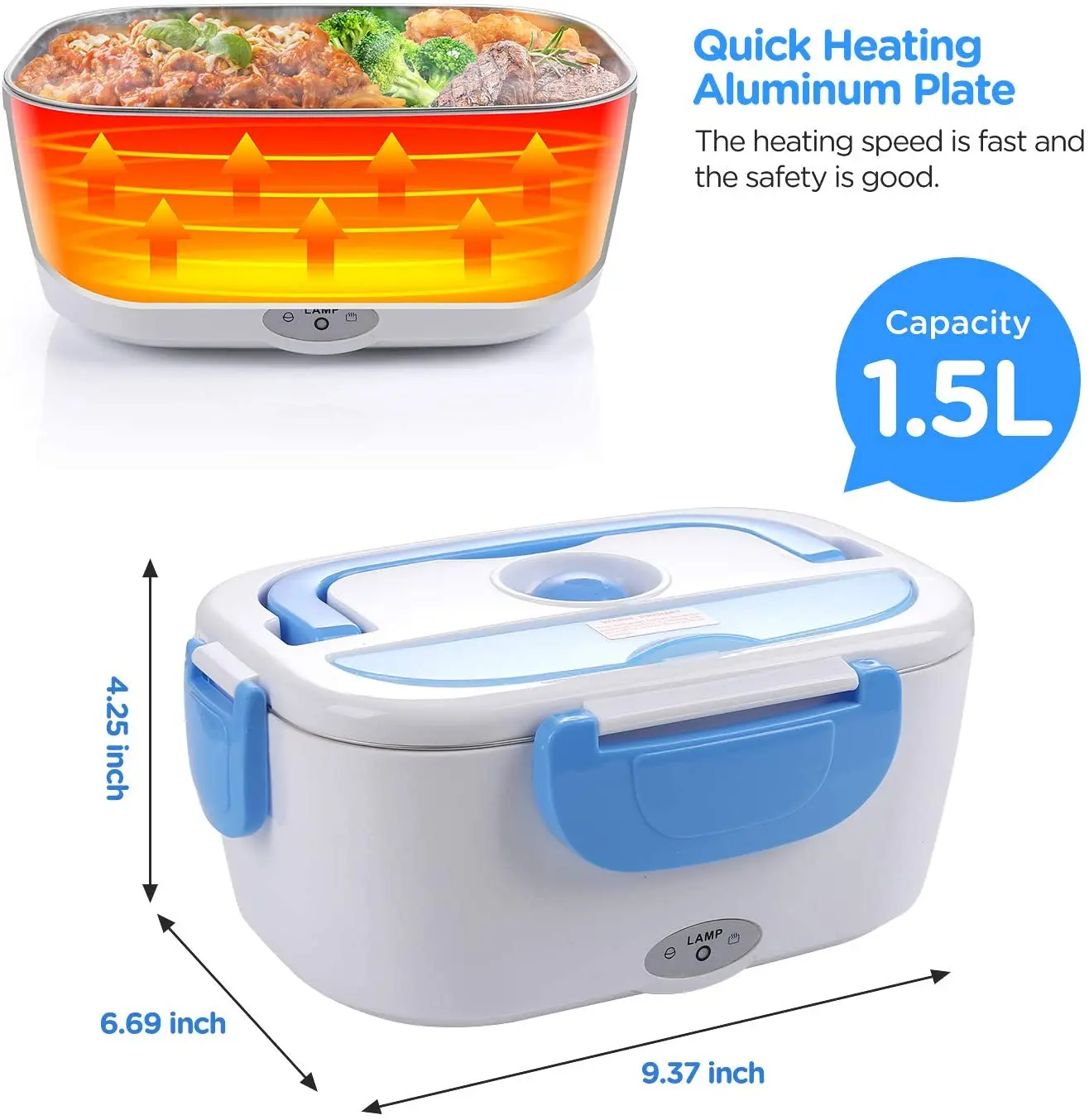 220 В 110 в 12 Ланч бокс для автомобиля дома портативный Электрический пищевых