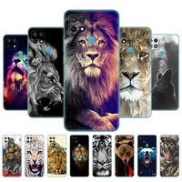 for oppo a15 case for oppo a15s back silicon soft tpu phone cover oppoa15 cph2185 a 15 s cph2179 bumper 6 52 wolf tiger lion