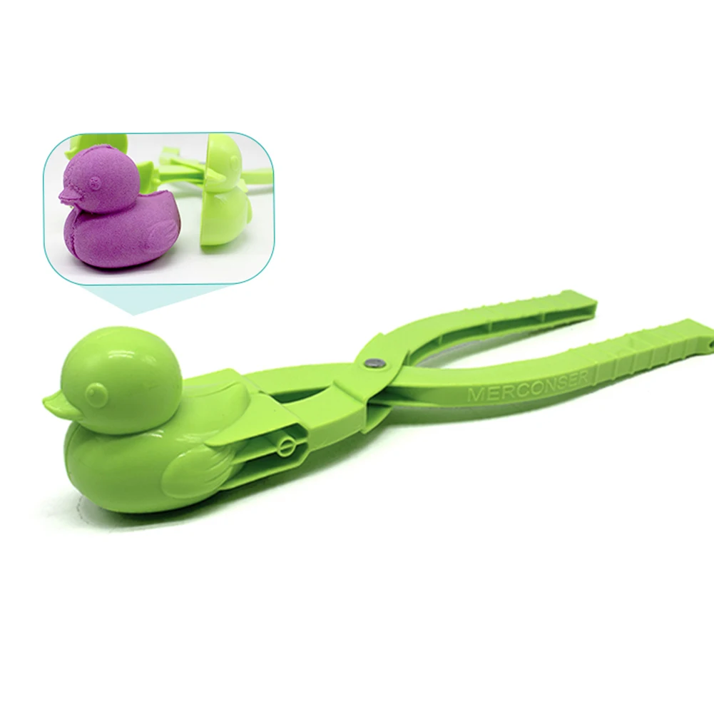 

1pcs Snowball Clip Winter Outdoor Snow Duck Model Clip Thickened Version Plastic Snowball Clip For Playing Snow Sand Color Rando