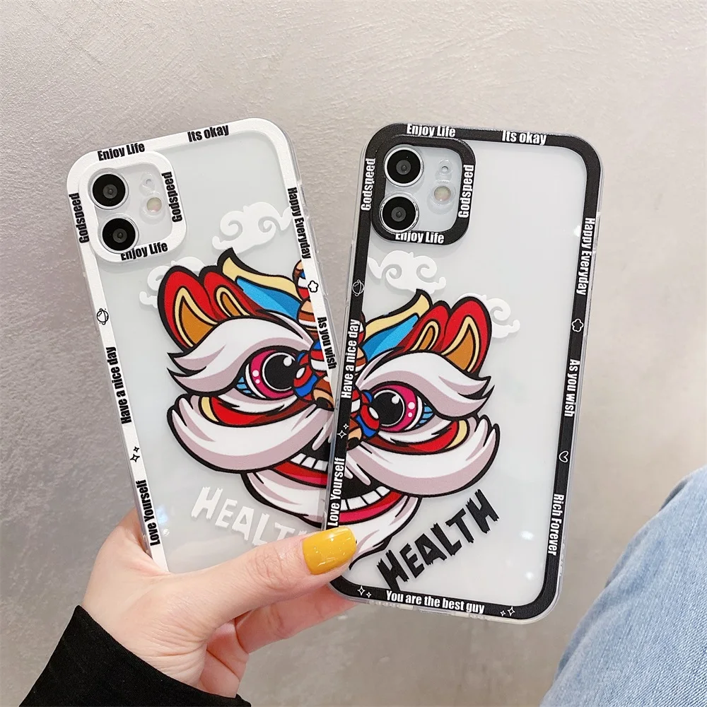 

Cartoon Pattern Word Phone Case for Huawei P30 P40 Pro Lite P40Pro 4G 5G Fashion Soft Silicone Rare Mythical Beast Couples Cover