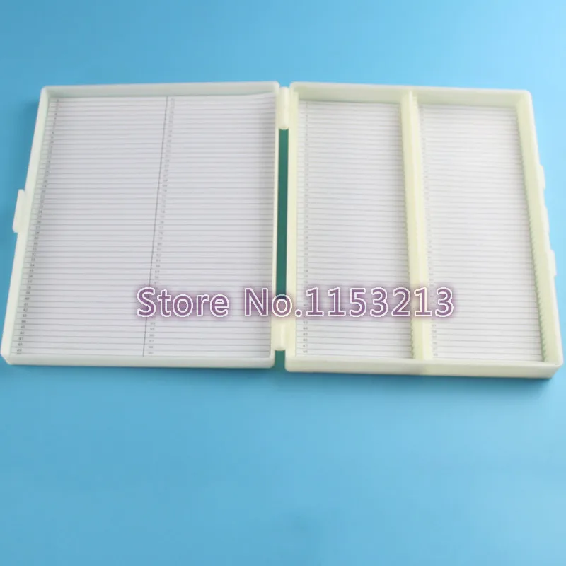 Микроскоп слайд коробка био ломтик биологическая патология пластиковые ломтики