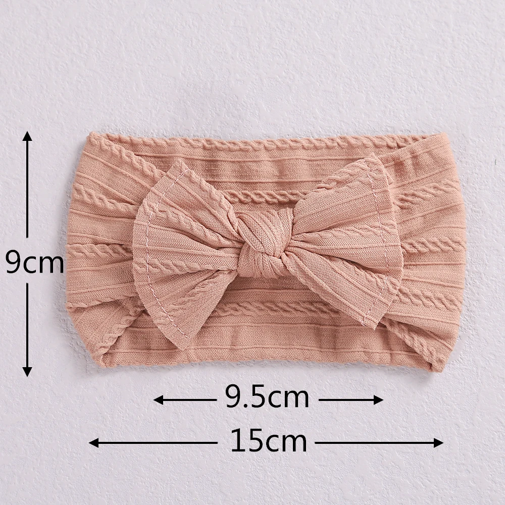 Diadema el&aacute;stica de nailon para beb&eacute;, diadema para reci&eacute;n nacido, diadema para la cabeza, 32 colores, accesorios para el cabello, 1 unidad-2