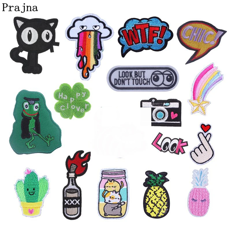 Детские вышитые нашивки с утюгом и рисунком животного|Заплатки| |